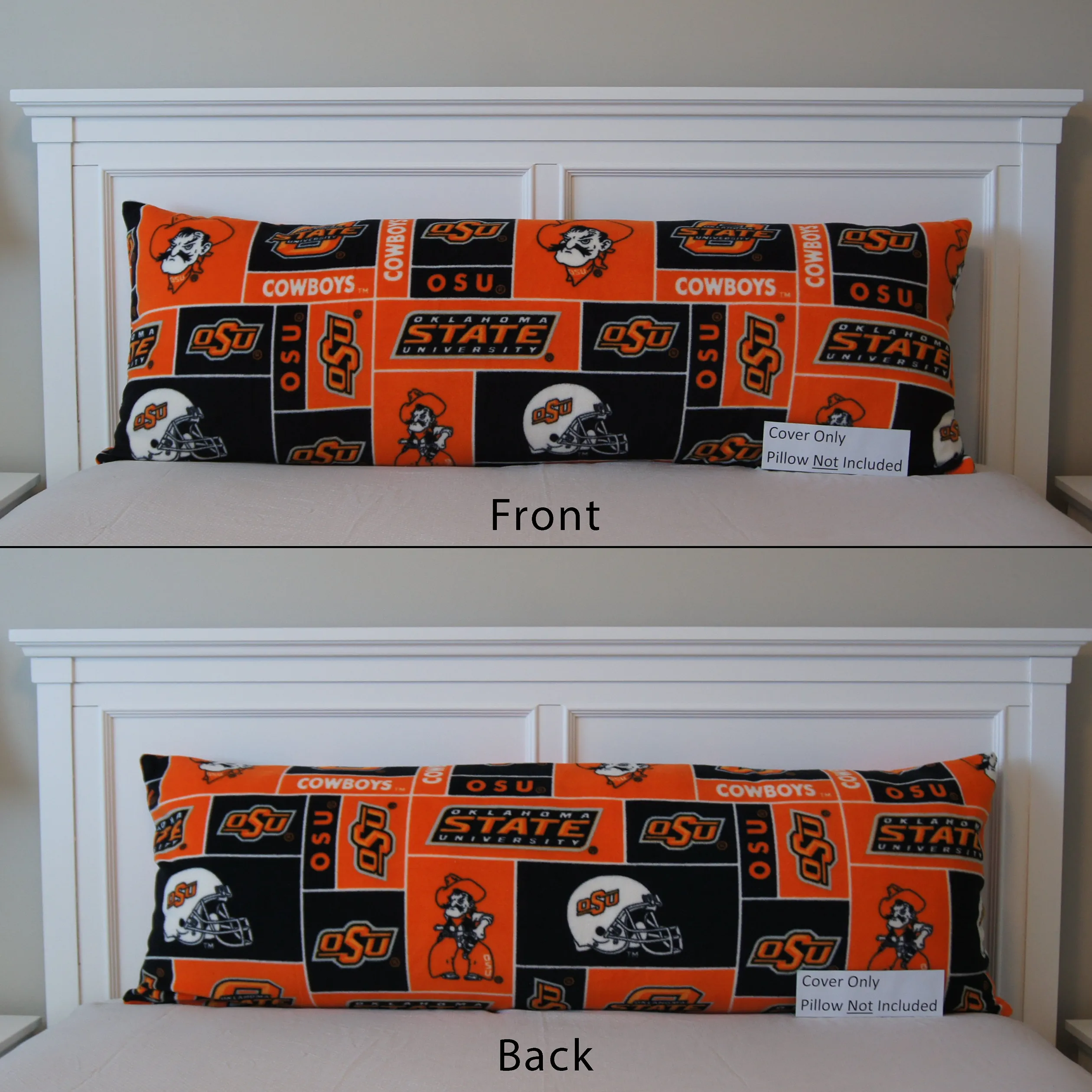 Pillows - Body Pillow Cover - College - NCAA - Oklahoma State University-OSU - Cowboys