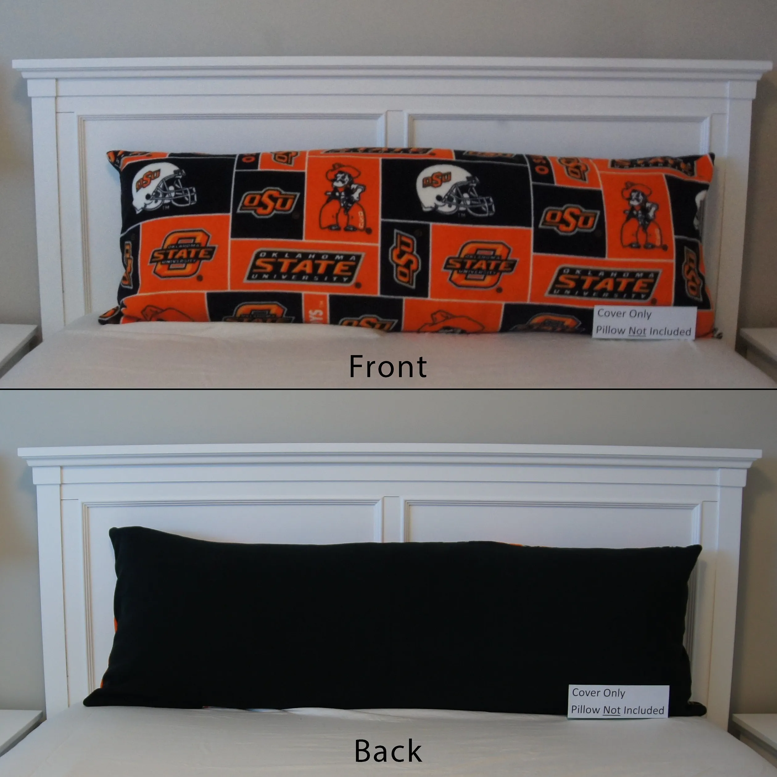 Pillows - Body Pillow Cover - College - NCAA - Oklahoma State University-OSU - Cowboys