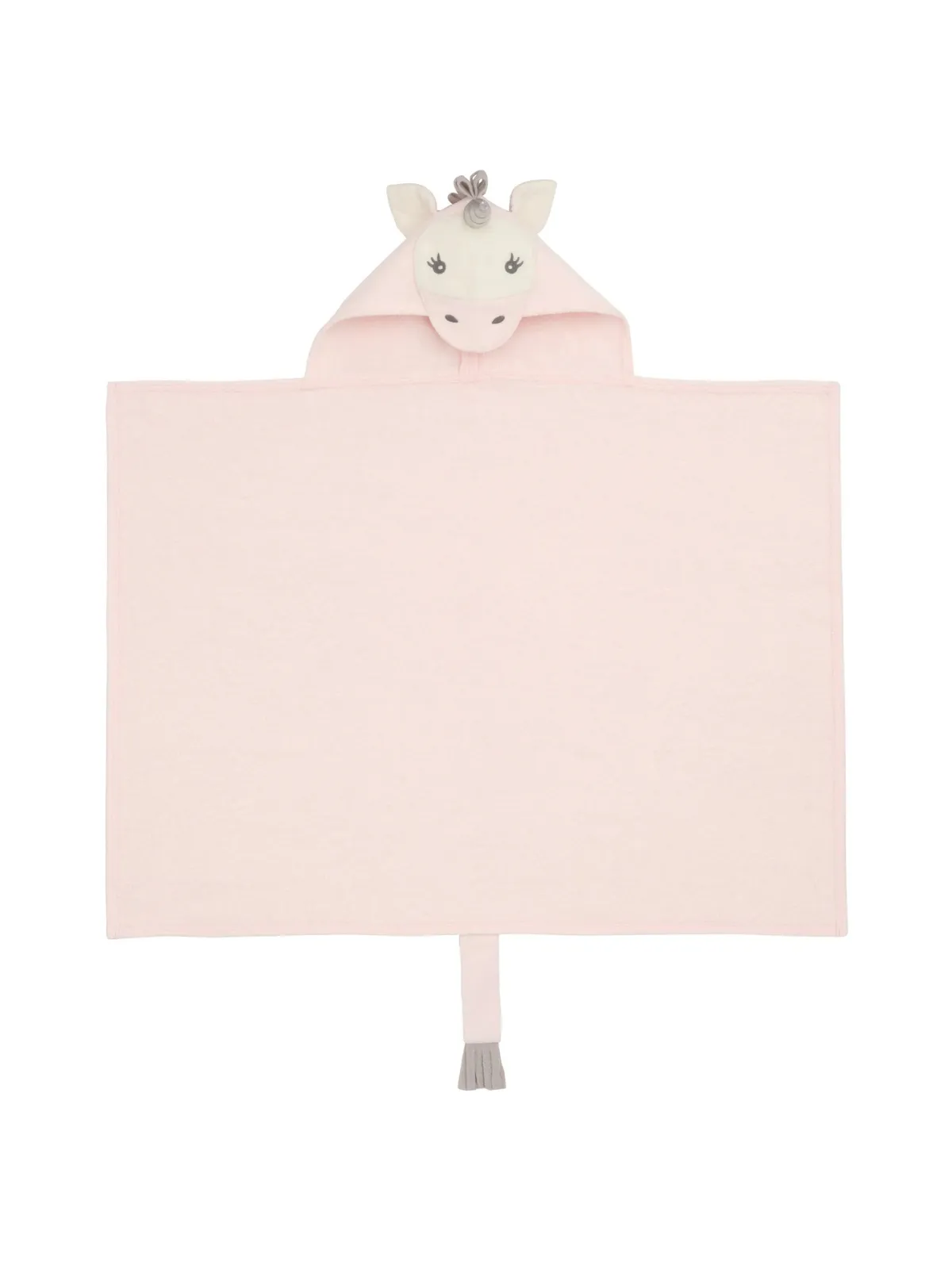 Pink Unicorn Hooded Baby Bath Wrap