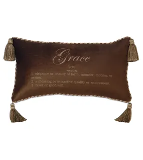 Poised Velvet 'Grace' Lumbar Pillow Cover 15x26