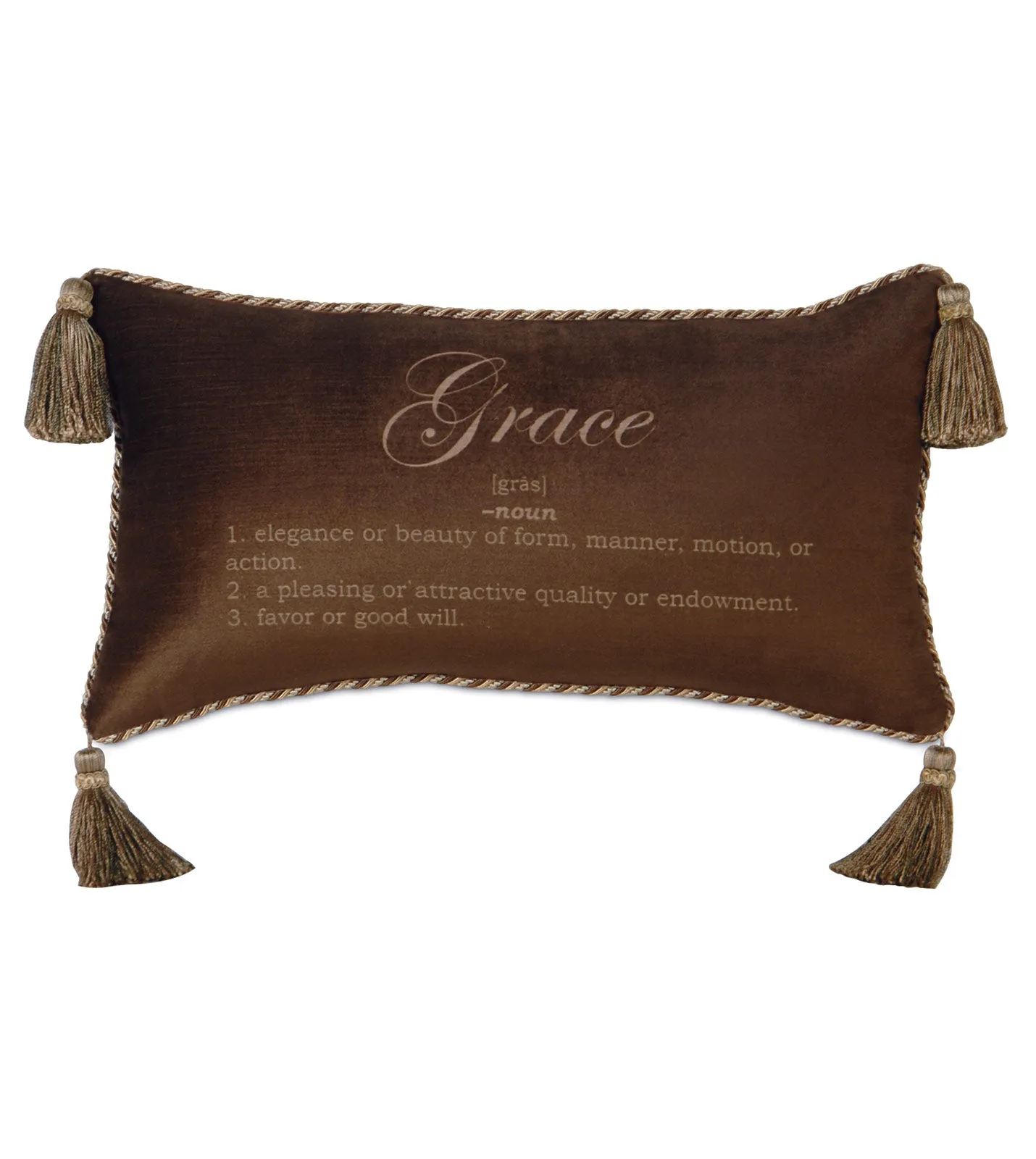 Poised Velvet 'Grace' Lumbar Pillow Cover 15x26