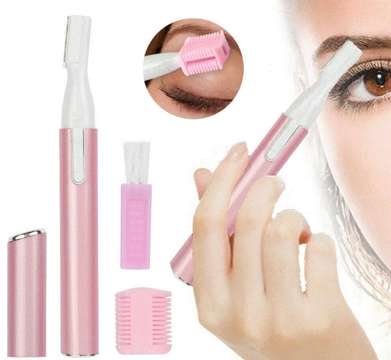 Portable Electric Epilator Eyebrow Remover Shaving Facial Hair Trimmer Women Multi-Use!