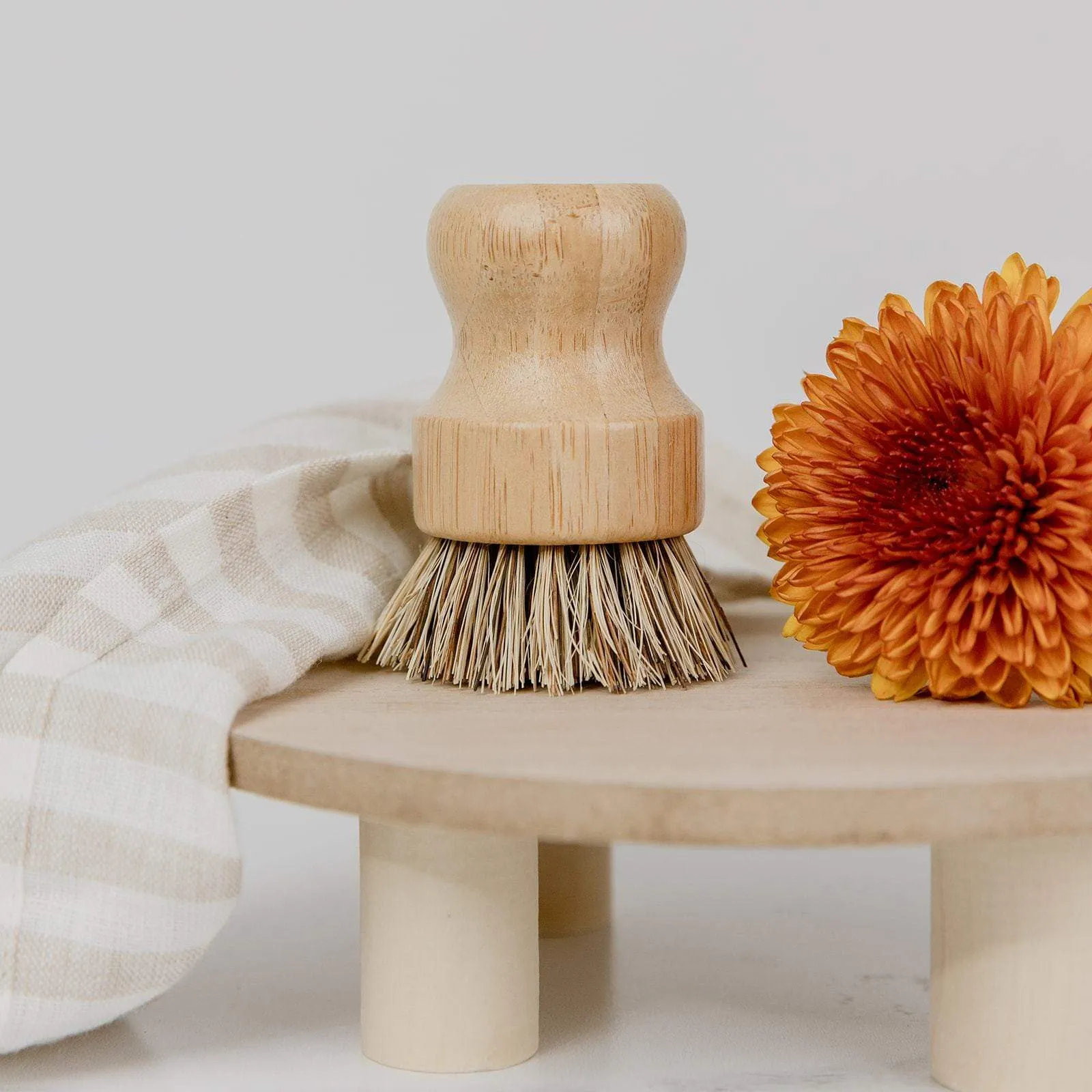 Pot Scrubber - Eco Friendly Scrub Brush, Bamboo, Plastic Free, Compostable