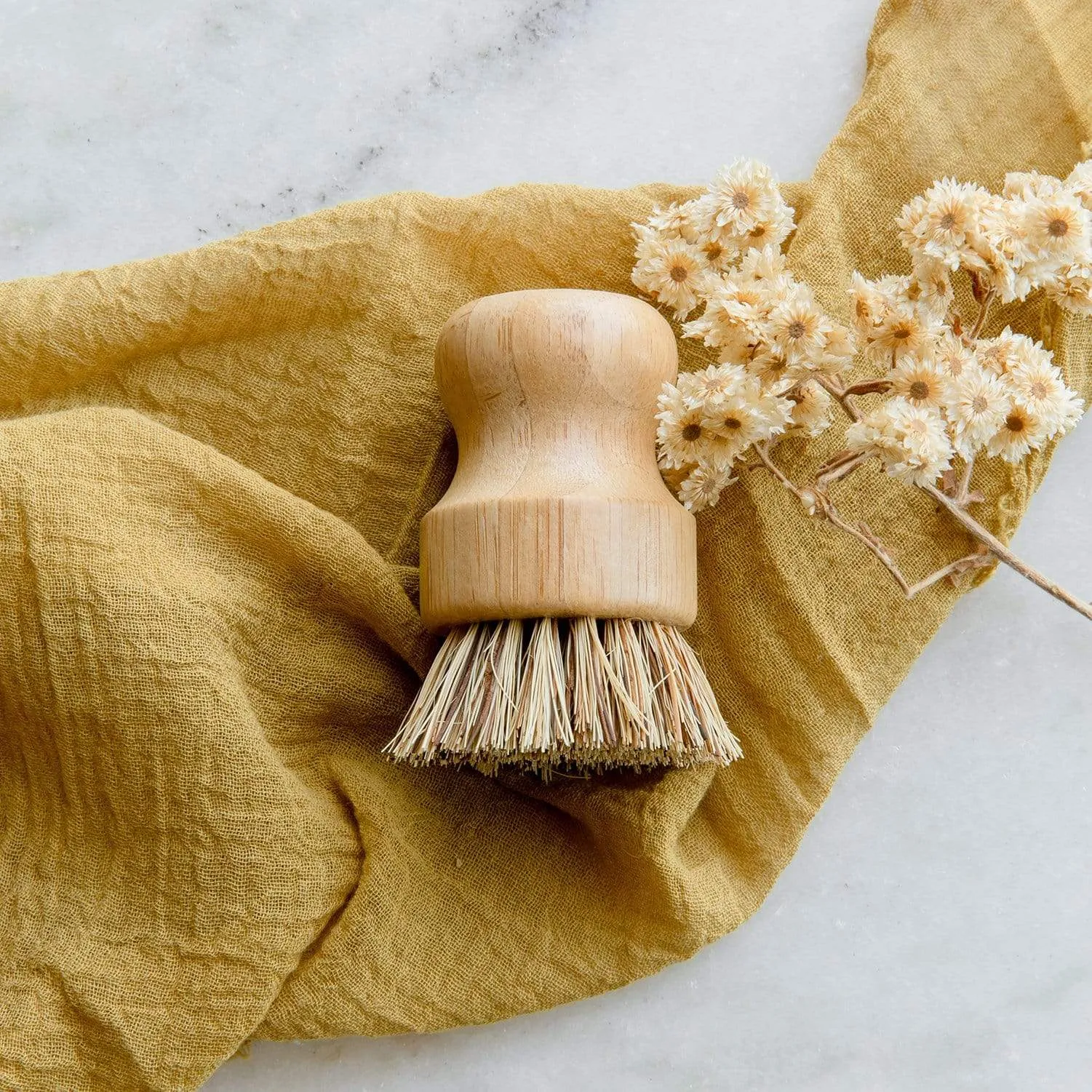 Pot Scrubber - Eco Friendly Scrub Brush, Bamboo, Plastic Free, Compostable