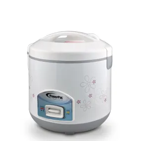 POWERPAC PPRC12 DELUXE RICE COOKER W/STEAMER 1.2L