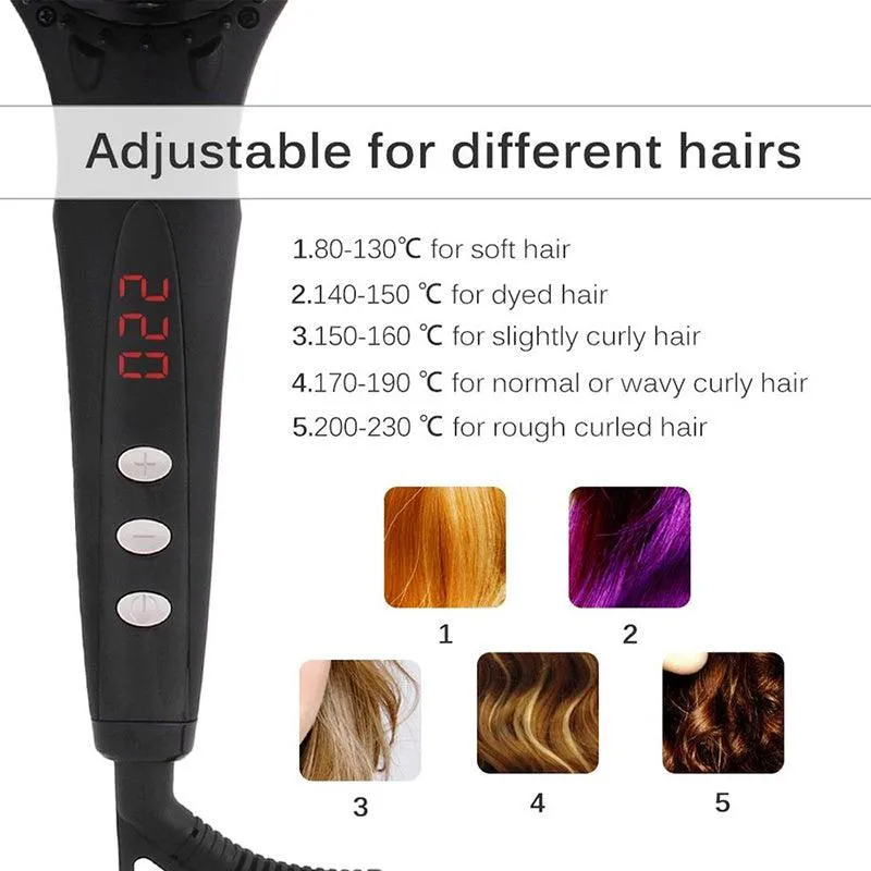 Professional Hair Straightener Brush Electric