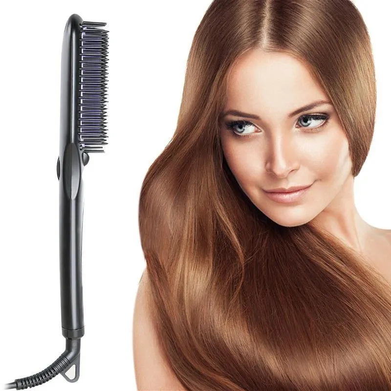 Professional Hair Straightener Brush Electric