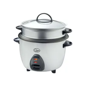 Quest Rice Cooker & Steamer with Warm setting - 1L - Silver