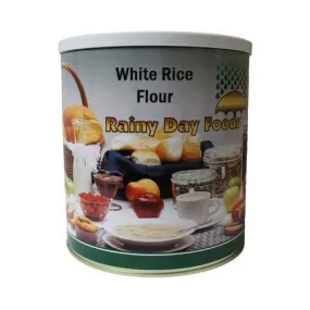 Rainy Day Foods Gluten-Free Non-GMO White Rice Flour 64 oz #10 Can - 45 Servings