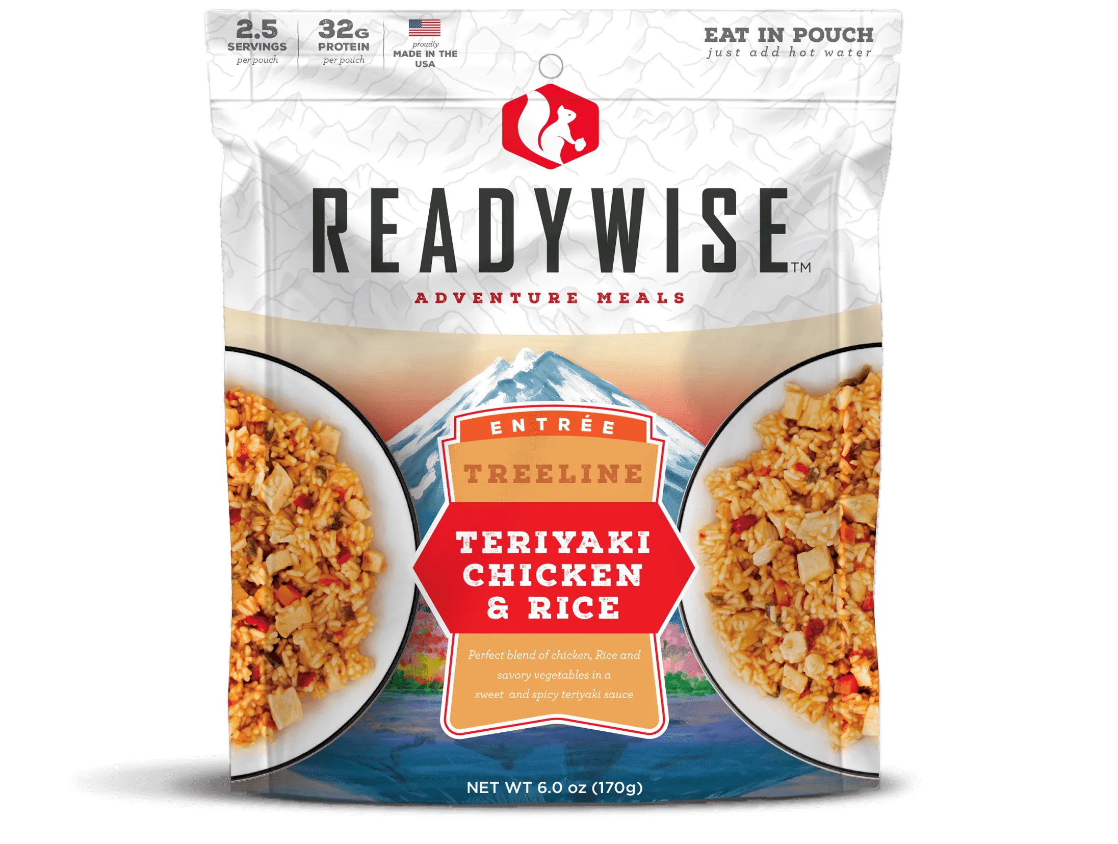 ReadyWise - Treeline Teriyaki Chicken & Rice - 6 Pack