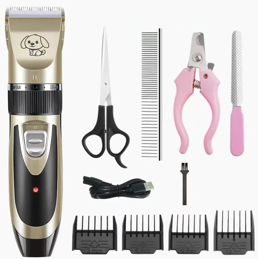 Rechargeable Clipper and Nail Grinder Sets for Dogs and Cats