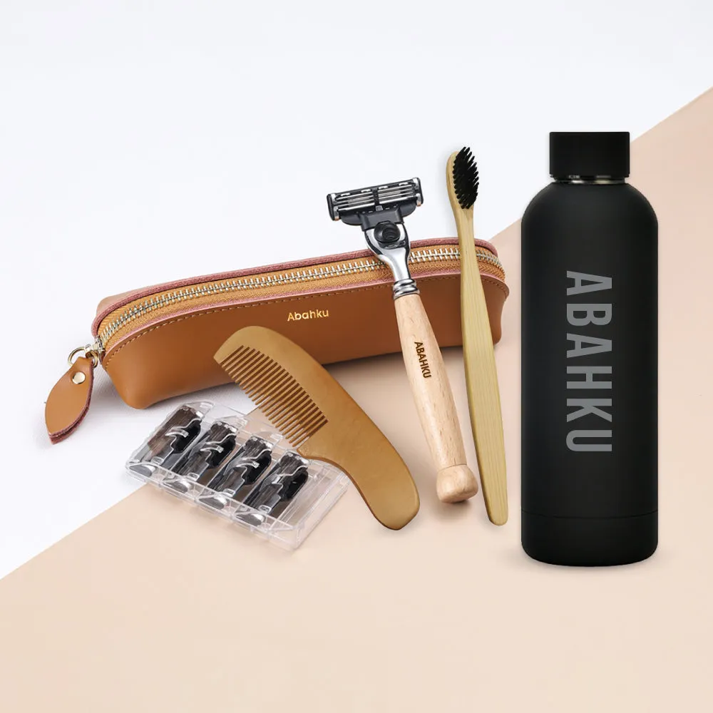 REVO Water Bottle & Shaving Kit Bundle