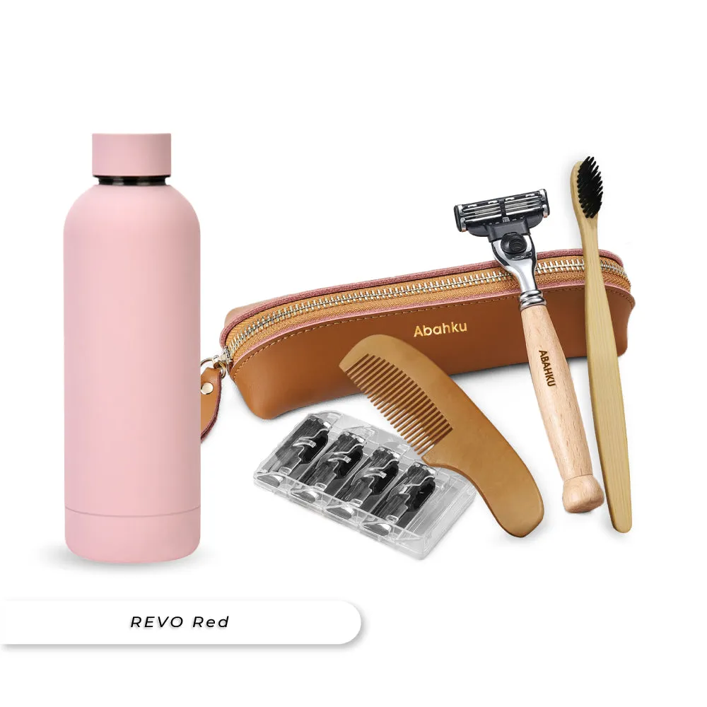 REVO Water Bottle & Shaving Kit Bundle