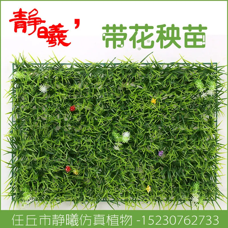 Rice Seedling Lawn Wall Decoration Background