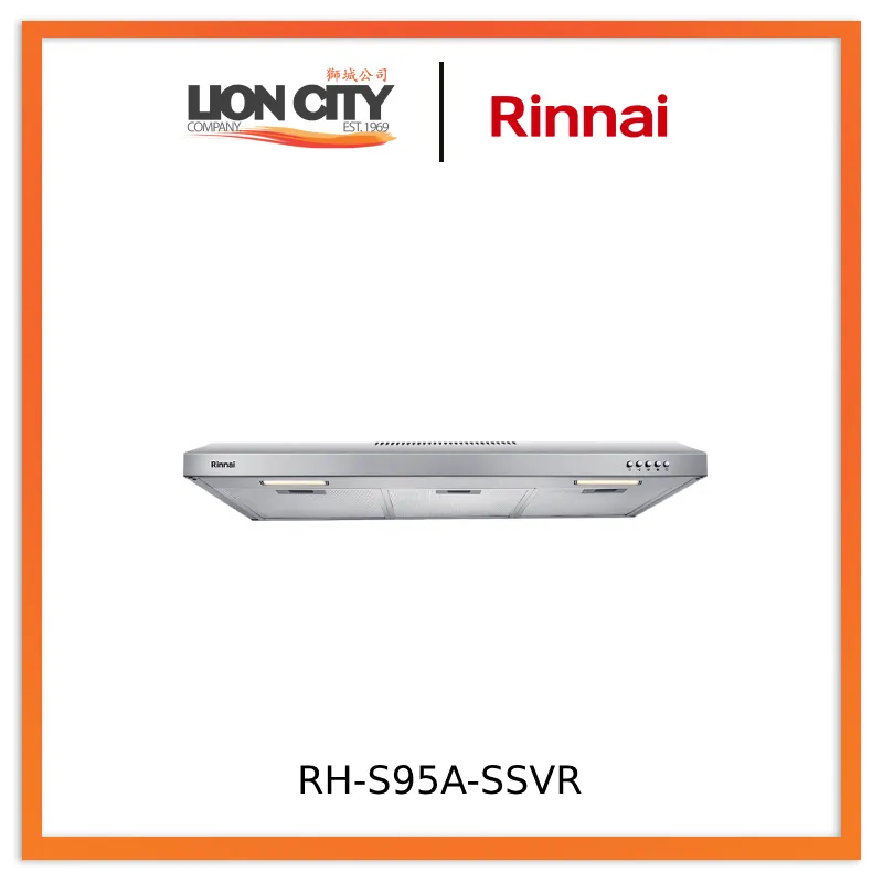 Rinnai RH-S95A-SSVR 90CM Cooker Hood Slimline Hood