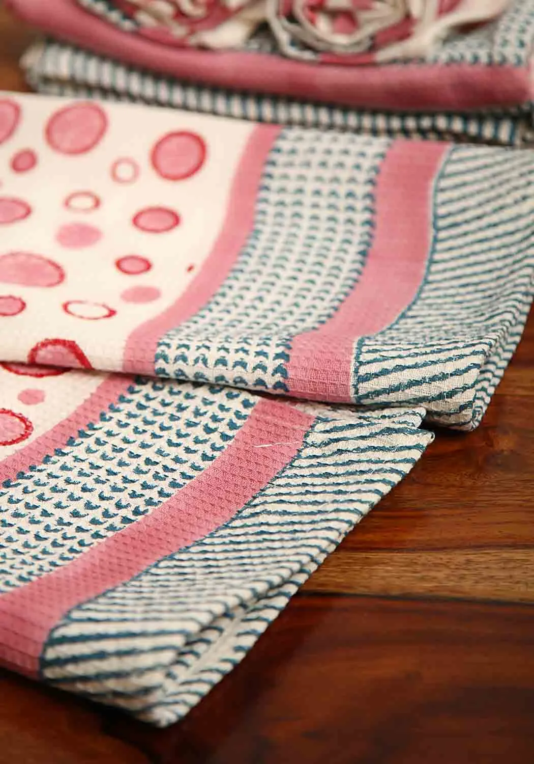 Rosalia Hand Block Print Bath Towel