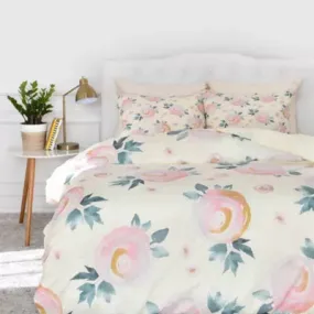 Rose Flower Digital Printed Duvet Cover Set