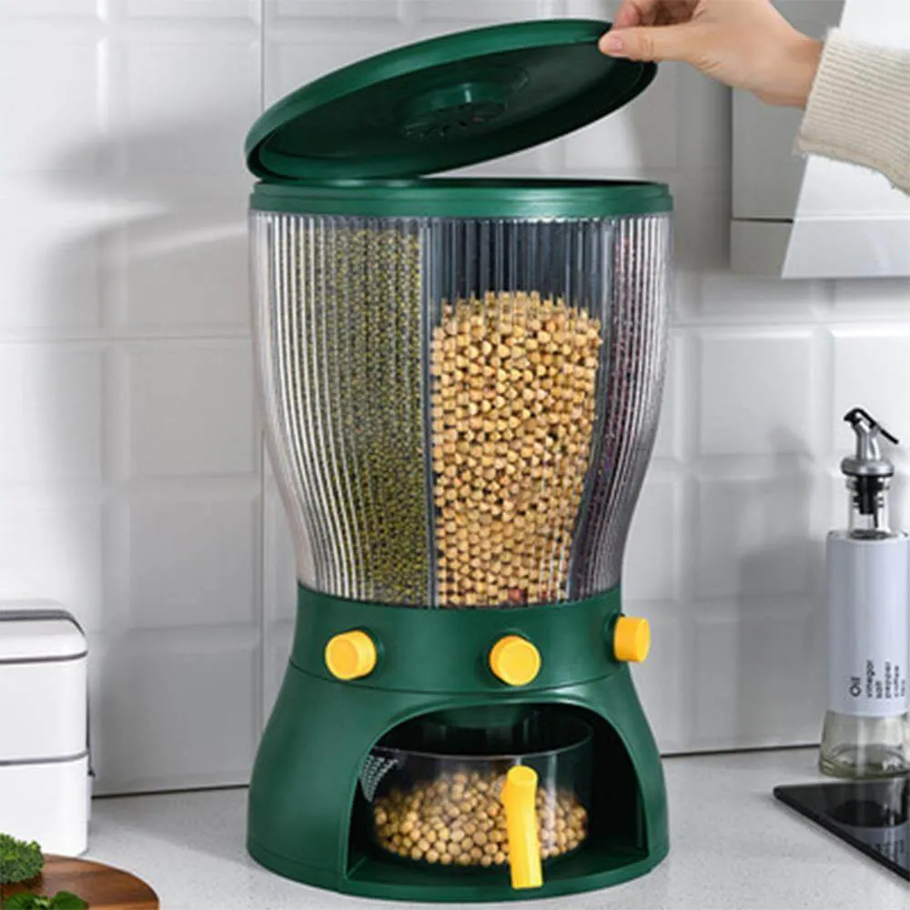 Rotatable Multifunctional Grain Storage Organizer