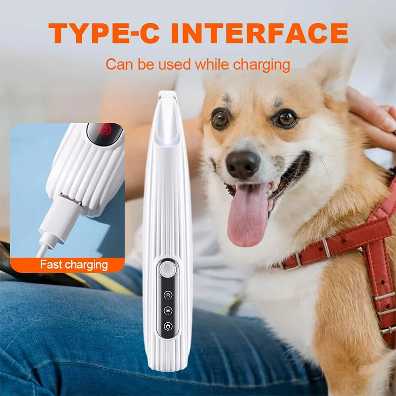 Saker Pet Hair Trimmer With Led Light