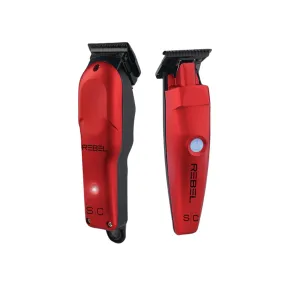 S|C Rebel Super-Torque Clipper & Trimmer Combo Red