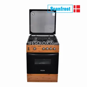 ScanFrost CK6402NG 60x60 Premium Oven Gas Cooker with 4 Gas Burners - Brand New