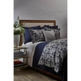 Scratch Duvet Set, Navy