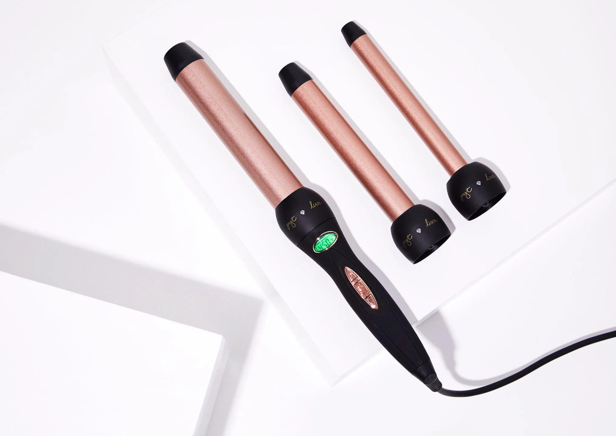 Set 3P wave - Interchangeable digital hair curler 