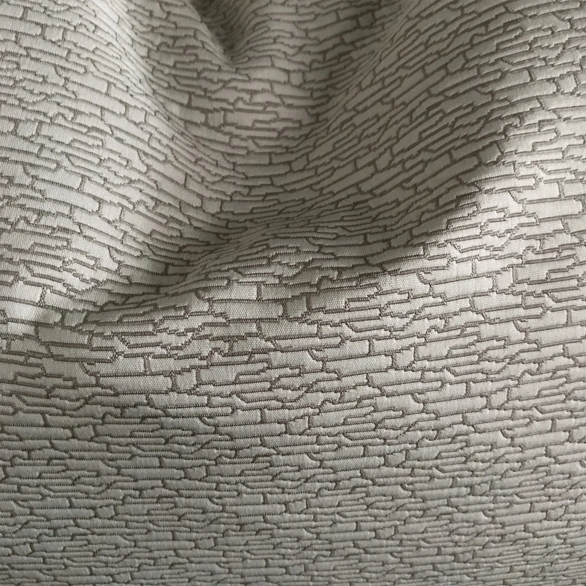 Silver Textured Luxury Lumbar Pillow Cover 15x26