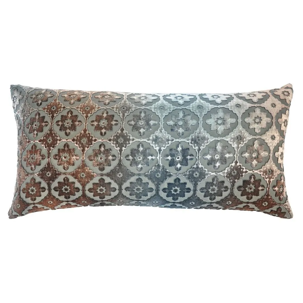 Small Moroccan Gunmetal Velvet Pillows by Kevin O'Brien Studio