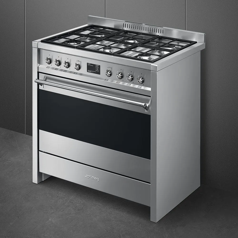 Smeg A1-9 Cooker with Gas Hob 90x60 cm Classica Aesthetic