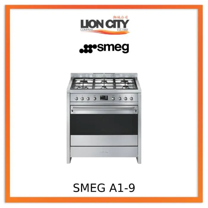 Smeg A1-9 Cooker with Gas Hob 90x60 cm Classica Aesthetic