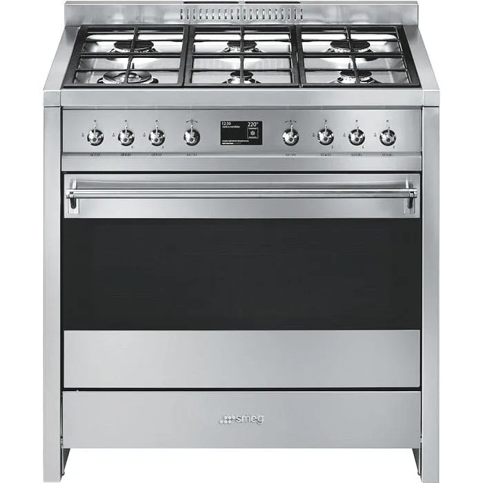 Smeg A1-9 Cooker with Gas Hob 90x60 cm Classica Aesthetic