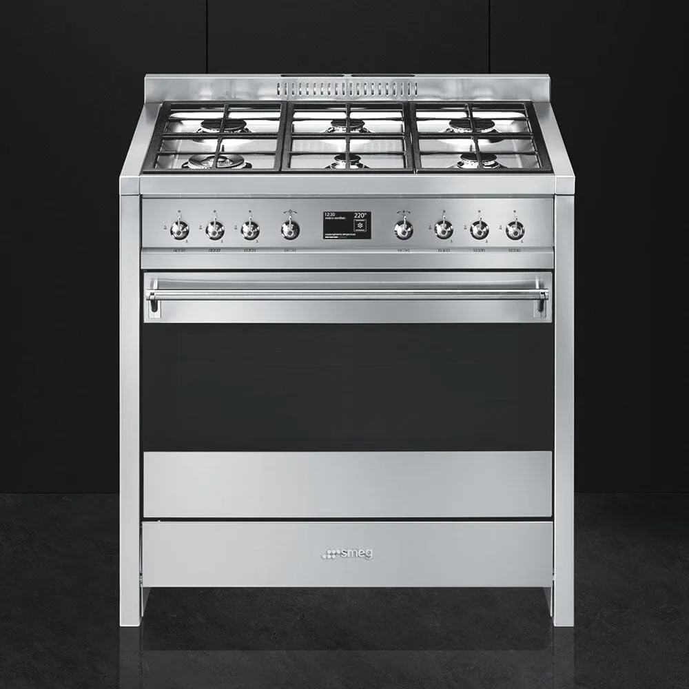 Smeg A1-9 Cooker with Gas Hob 90x60 cm Classica Aesthetic