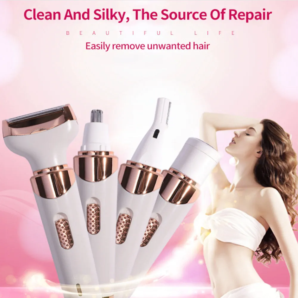 SmoothGlam 4-in-1 Rechargeable Shaver