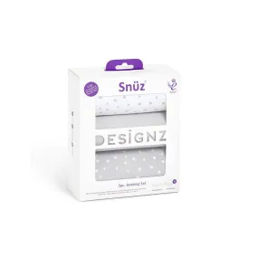 Snuz Crib Bedding Set - Grey Spots - 3 Pack