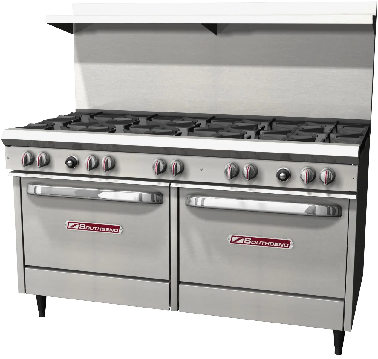 Southbend S60DD 60" 10 Burner Gas Range w/ (2) Standard Ovens