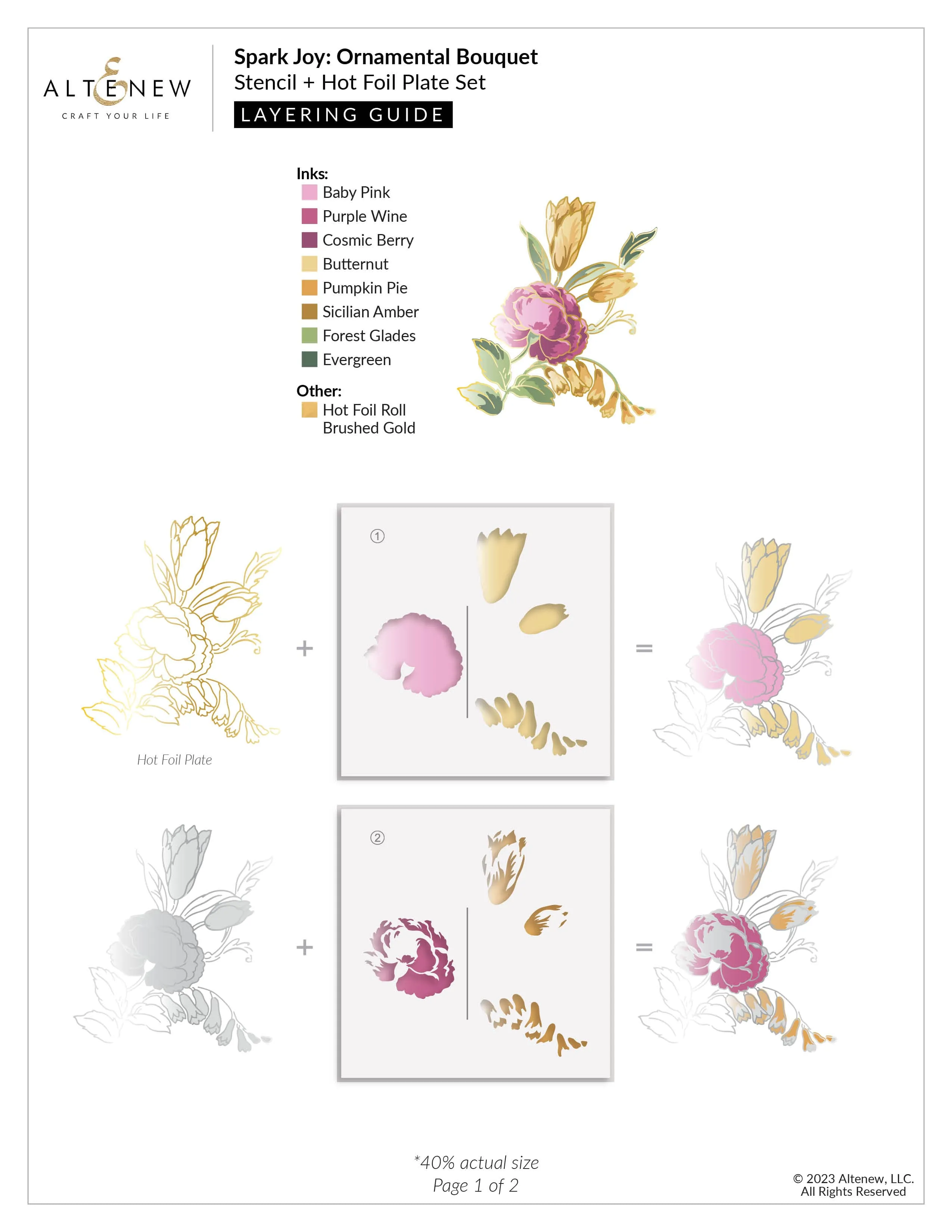 Spark Joy: Ornamental Bouquet & Add-on Die Bundle