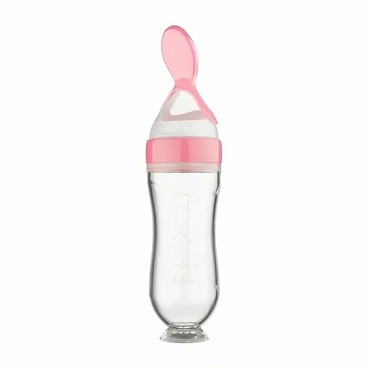 Squeezing Feeding Bottle with Spoon