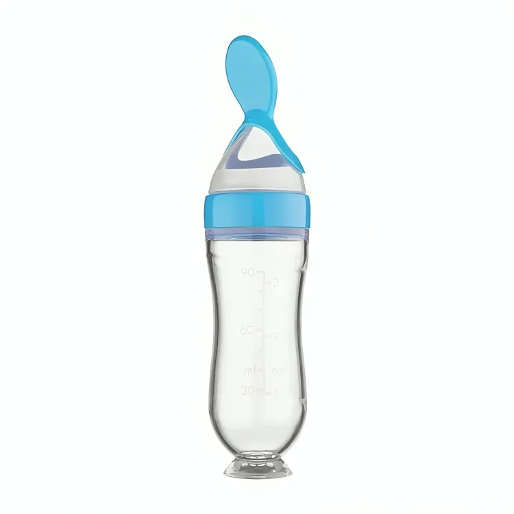 Squeezing Feeding Bottle with Spoon