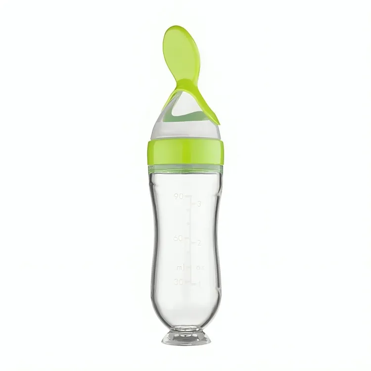 Squeezing Feeding Bottle with Spoon