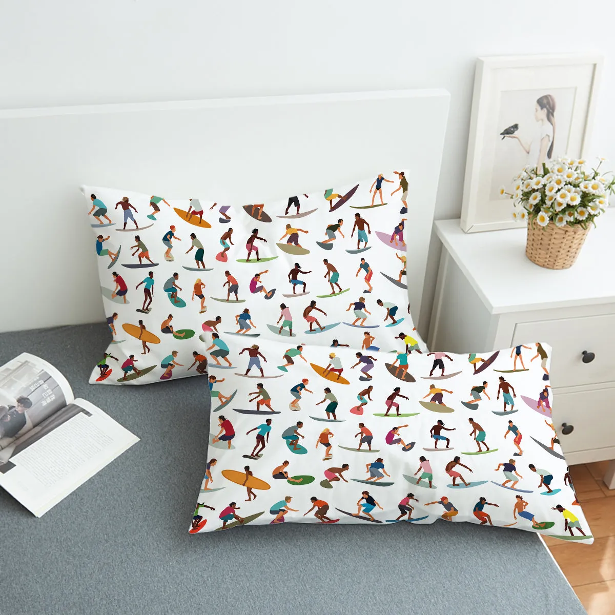 Surf Workd Bedding Set