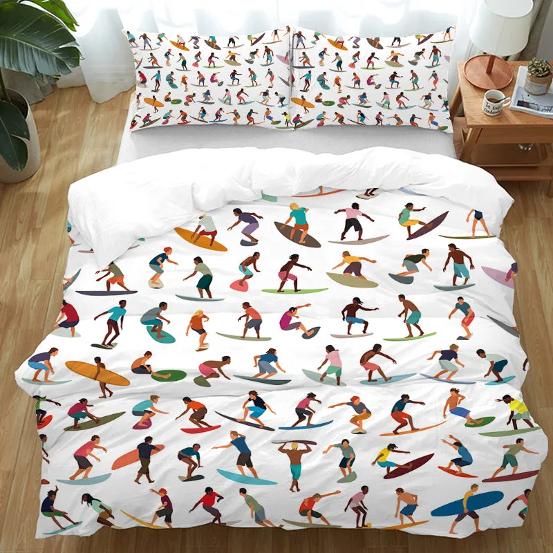 Surf Workd Bedding Set