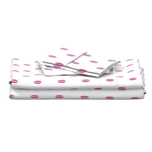 Surfer Girl Pink, White and Soft Pink Mini Size Classic Surfboards Sheet Set