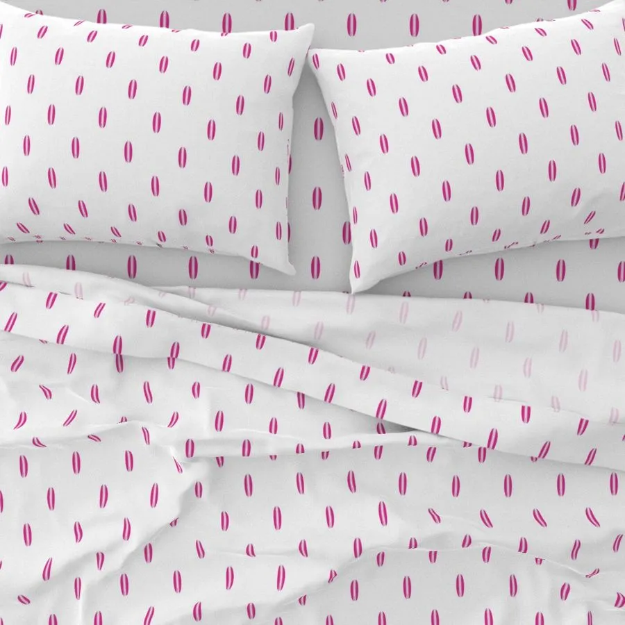 Surfer Girl Pink, White and Soft Pink Mini Size Classic Surfboards Sheet Set