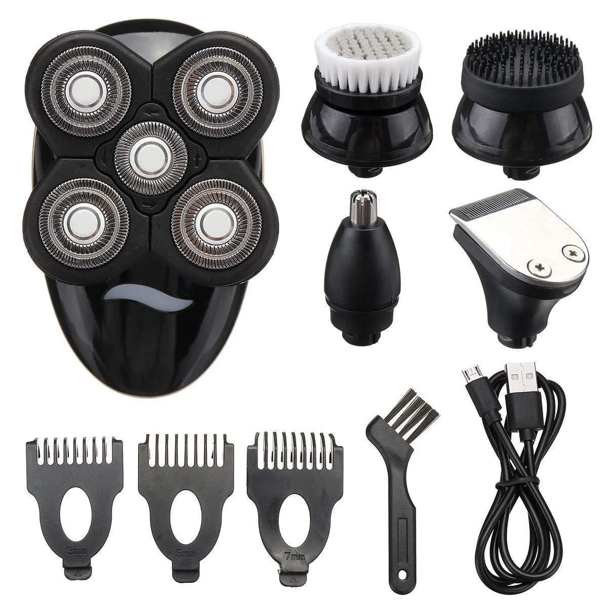 Surker 5-in-1 Rechargeable Bald Head Electric Shaver