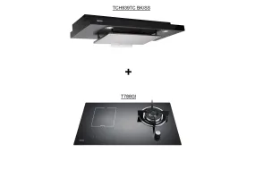 TECNO TCH929DP BK Hood   T788GI Hob Package Deal