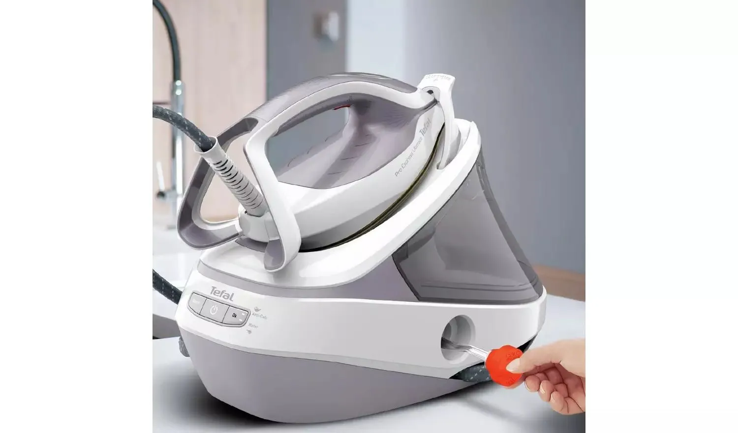 Tefal GV9713G0 Pro Express Ultimate II Steam Generator Iron Dove Grey & White -