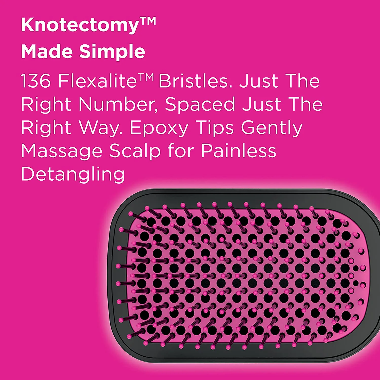 The Knot Dr. Convair BC120C All-in-1 Smoothing Detangling Dryer Brush Pink