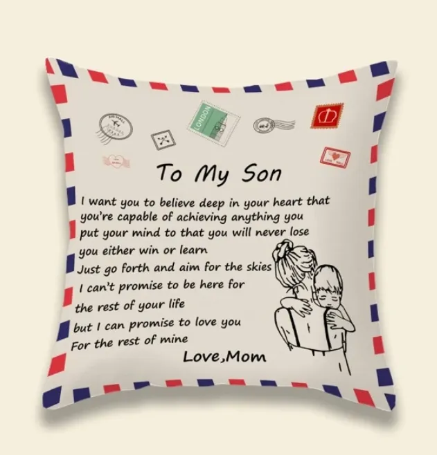 To my Son Cushion Cover Without Filler