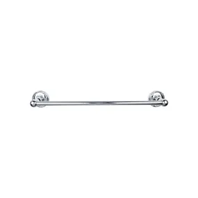 Top Knobs ED10PCE Edwardian Bath Towel Bar 30 Inch Single - Ribbon Bplate Polished Chrome